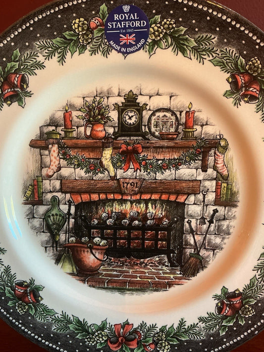 Royal Stafford Christmas Evening Dinner Plate 11”