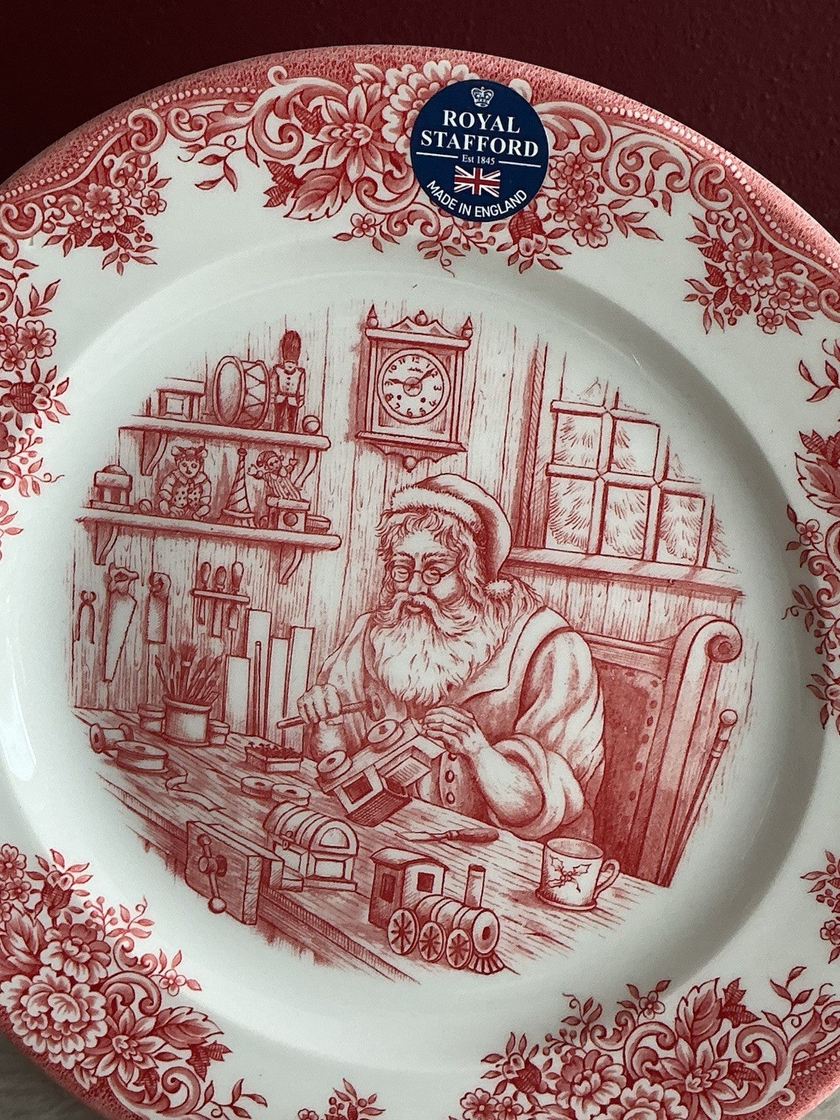 Royal Stafford Santa’s Workshop Dinner plate 11”
