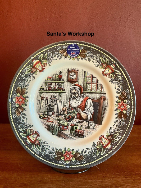 Royal Stanford Santa’s Workshop Dinner Plate 11”