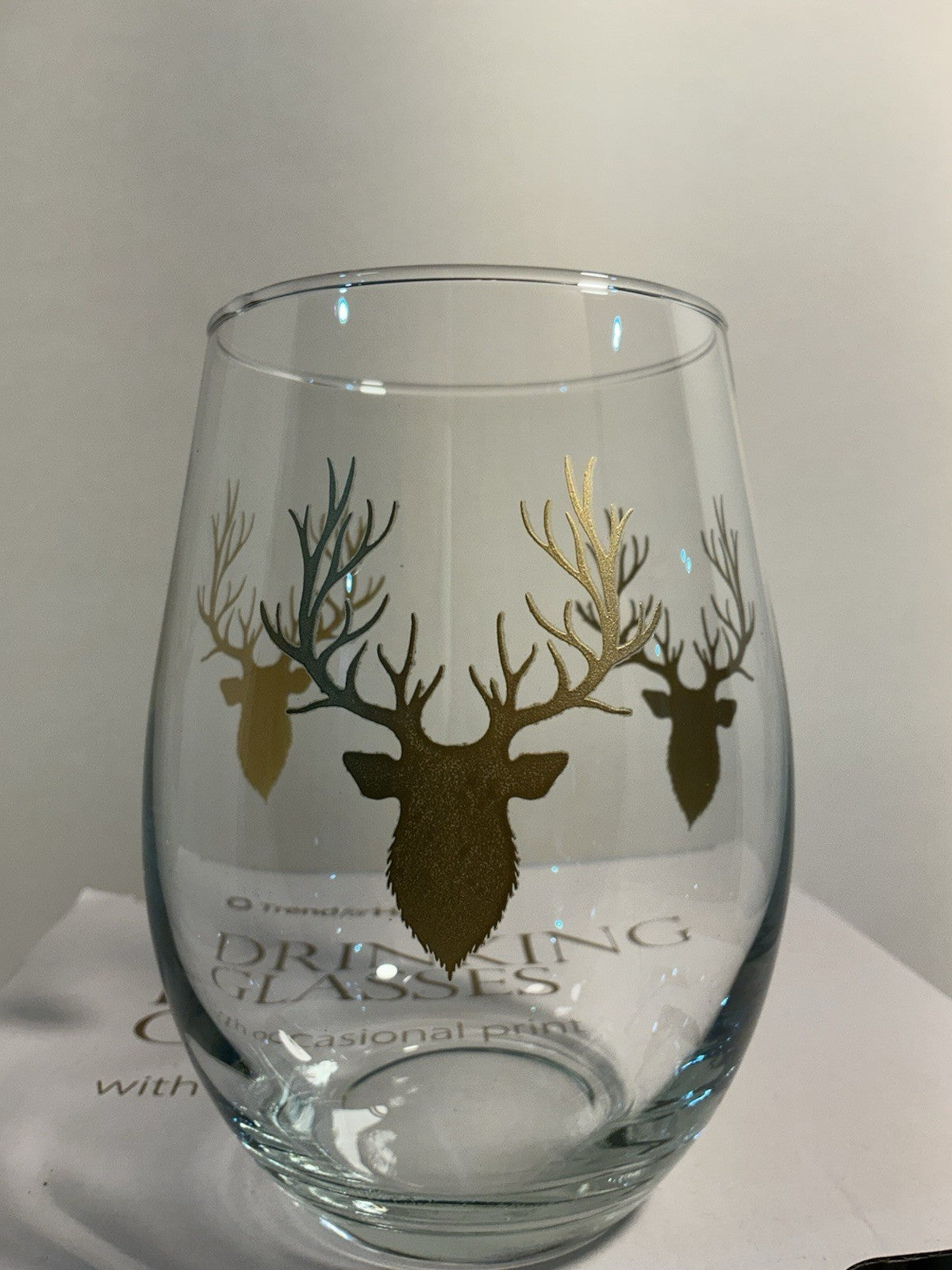Trend for Home Drinking Glasses Set of 4 Deer