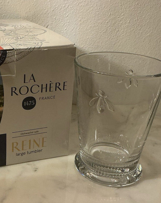 La Rochère Tumbler Bee Design Clear Glass 1 piece