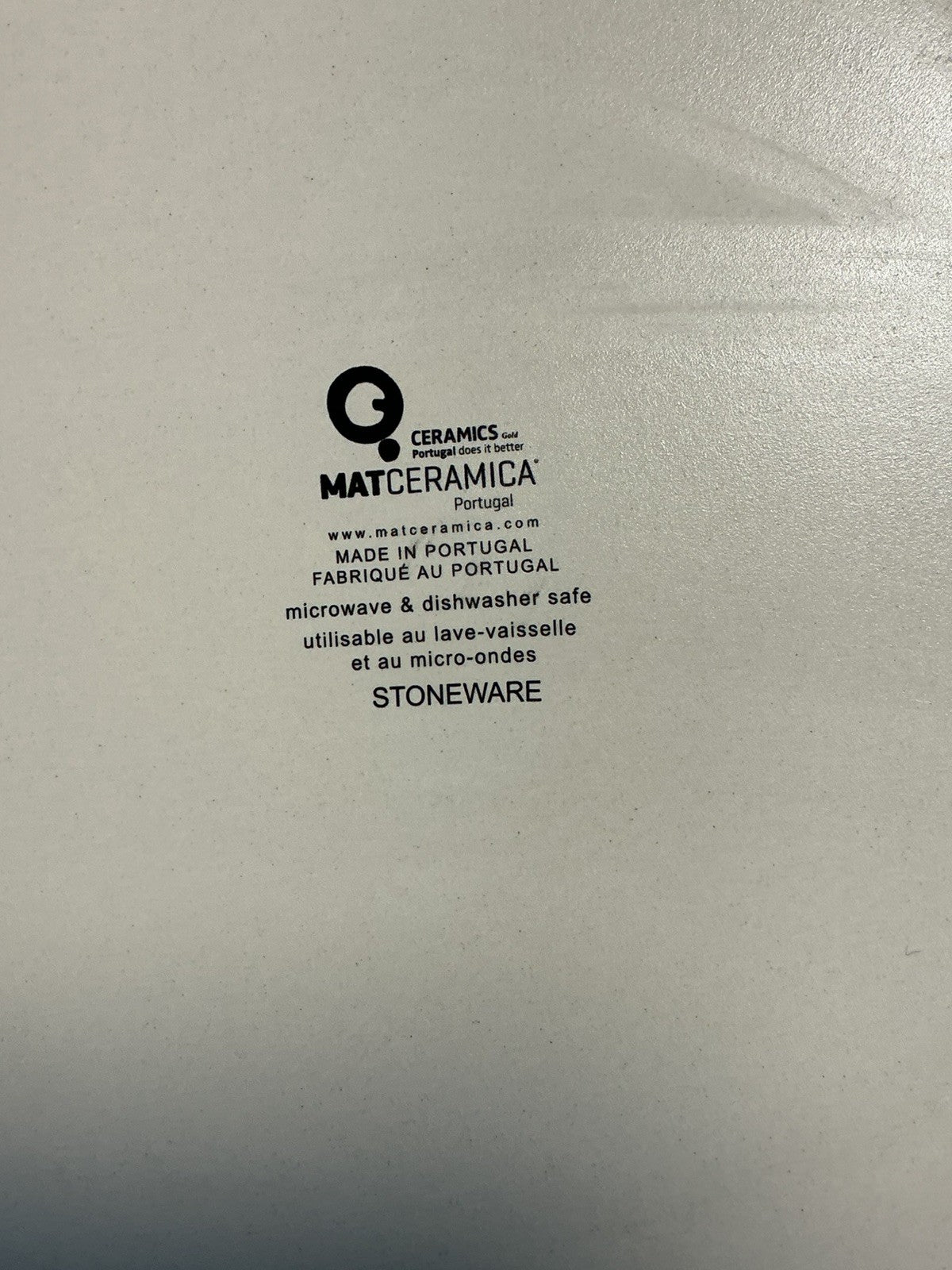 MATCERAMICA Multicolor Edge Salad Dessert Grayish Plate 9” Made in Portugal