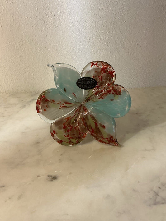 Murano Flower Hand Blown Art Glass