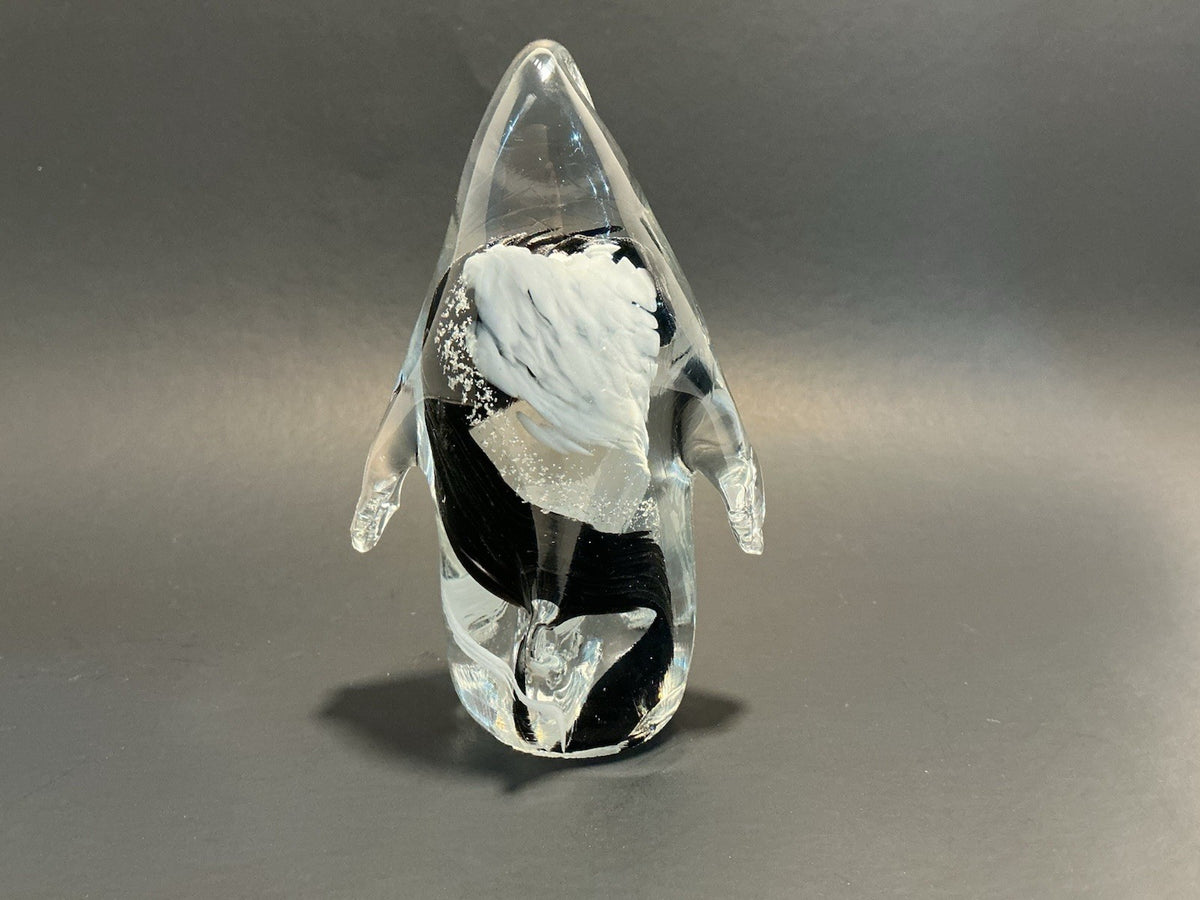 MURANO Penguin Glass Figurine Hand Blown In Italy By Astoria International 5"