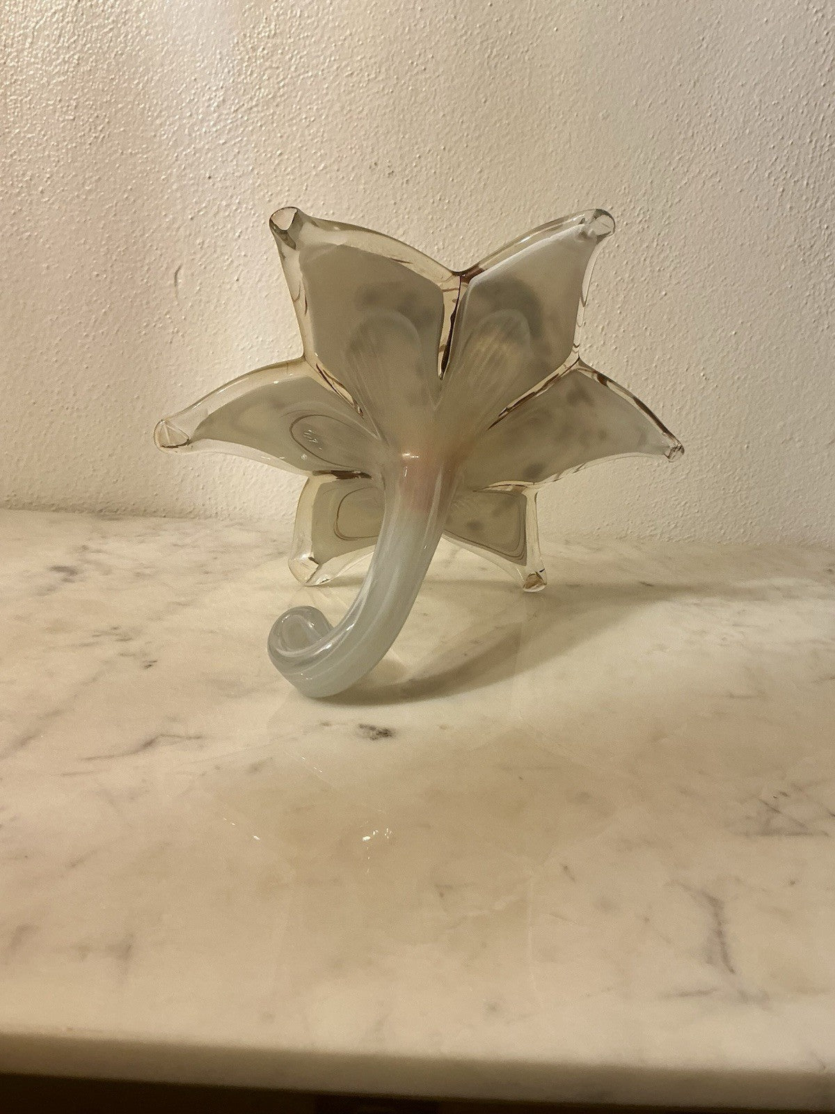 This Is A Murano-style Art Glass Flower Made In Italy. Beautiful
