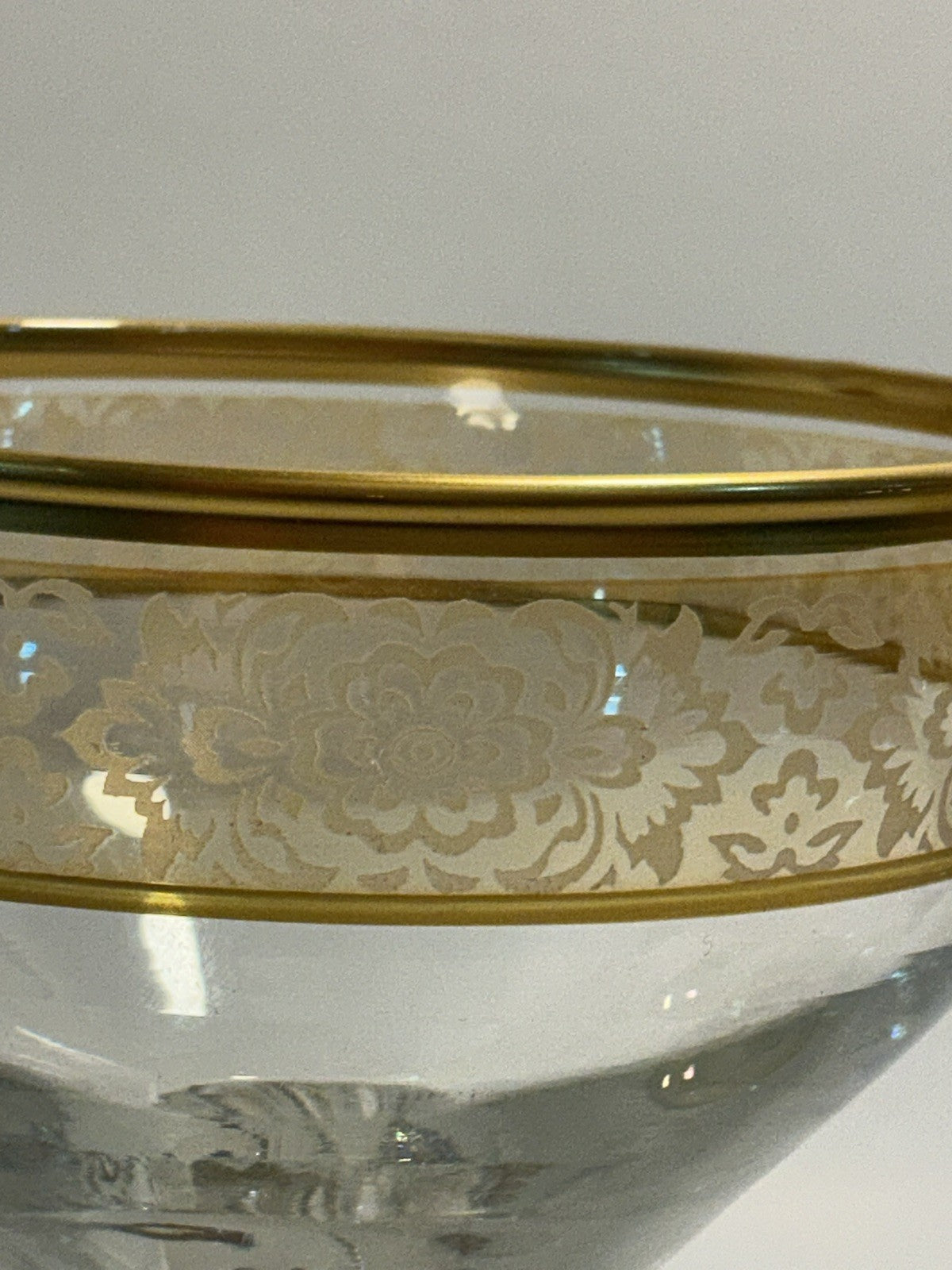 Set of 2  Champagne glasses Art Decor Real Gold Made In Italy