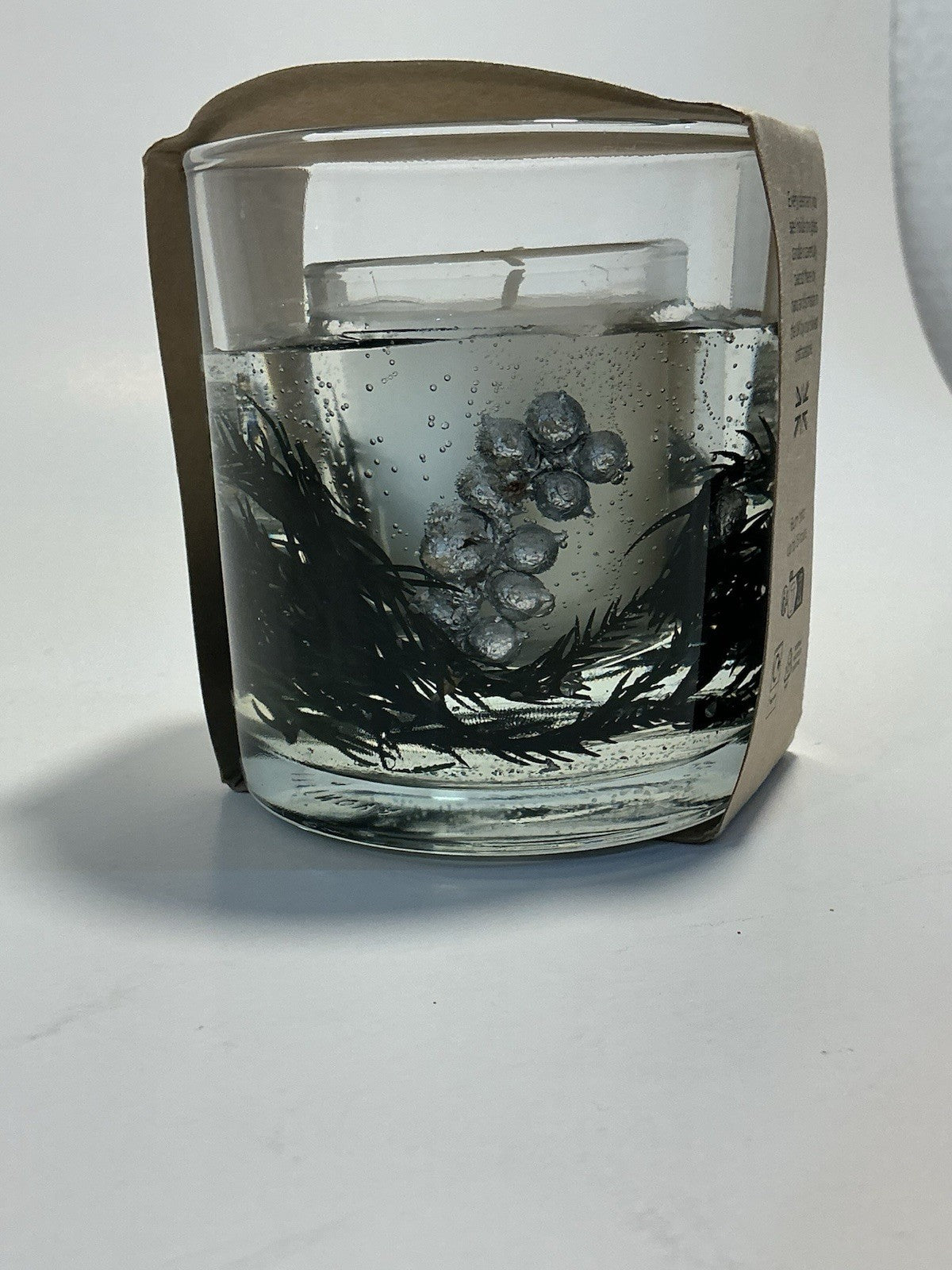 Botanical StoneGlow Fragranced Candle In Glass Jar Made In England