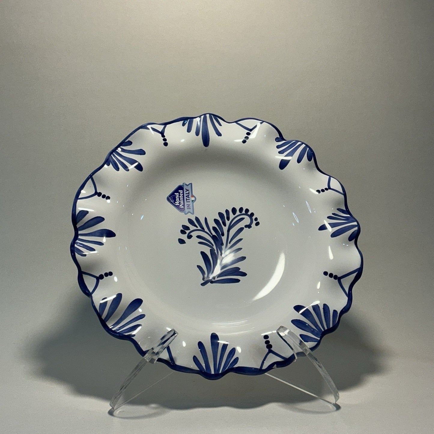 Hand Painted Italian Ceramic Pasta/soup/serving Bowl 9”