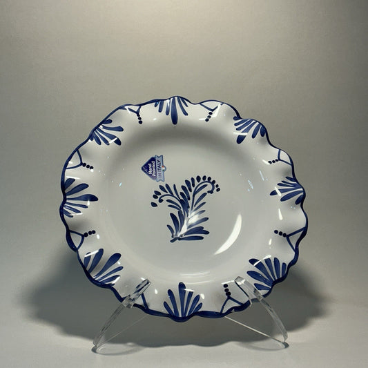 Hand Painted Italian Ceramic Pasta/soup/serving Bowl 9”