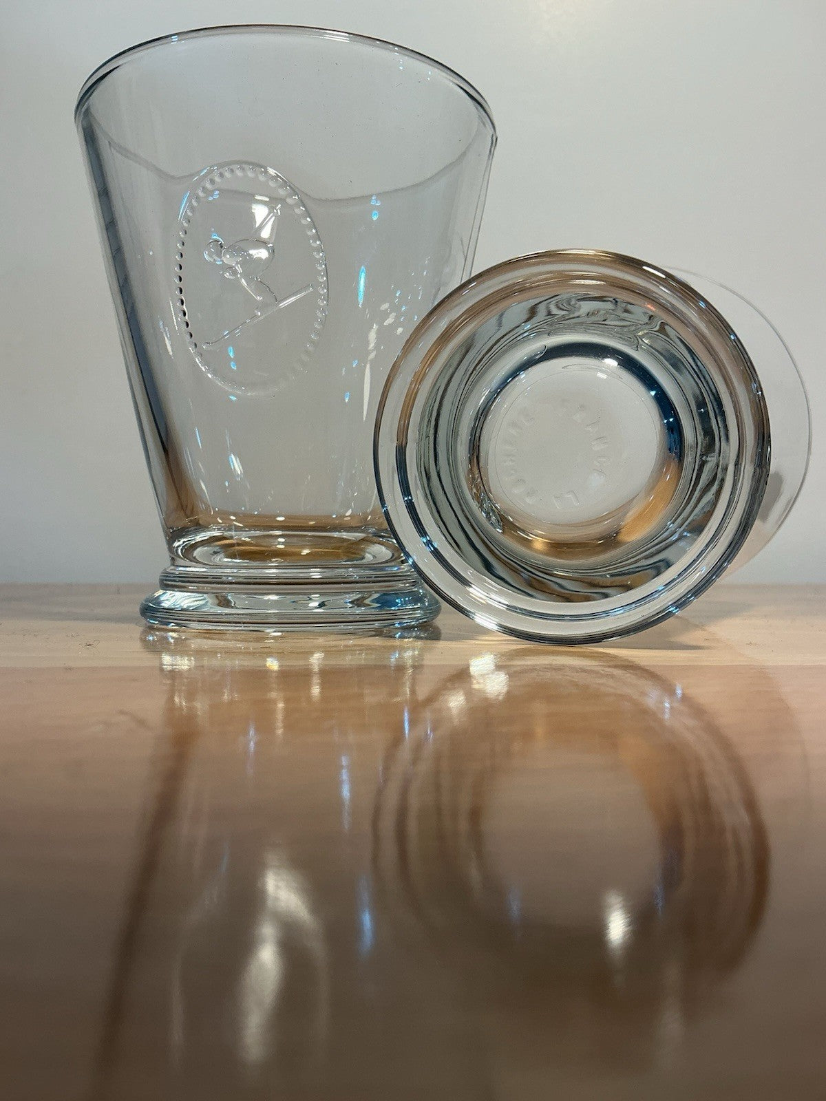 La Rochère Alpine Ski Clear Tumblers 9.20 Z Set Of 2 Made In France
