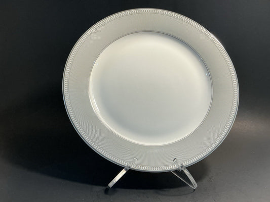 Grace Teaware Silver Stripes Border Dinner Plate 10
