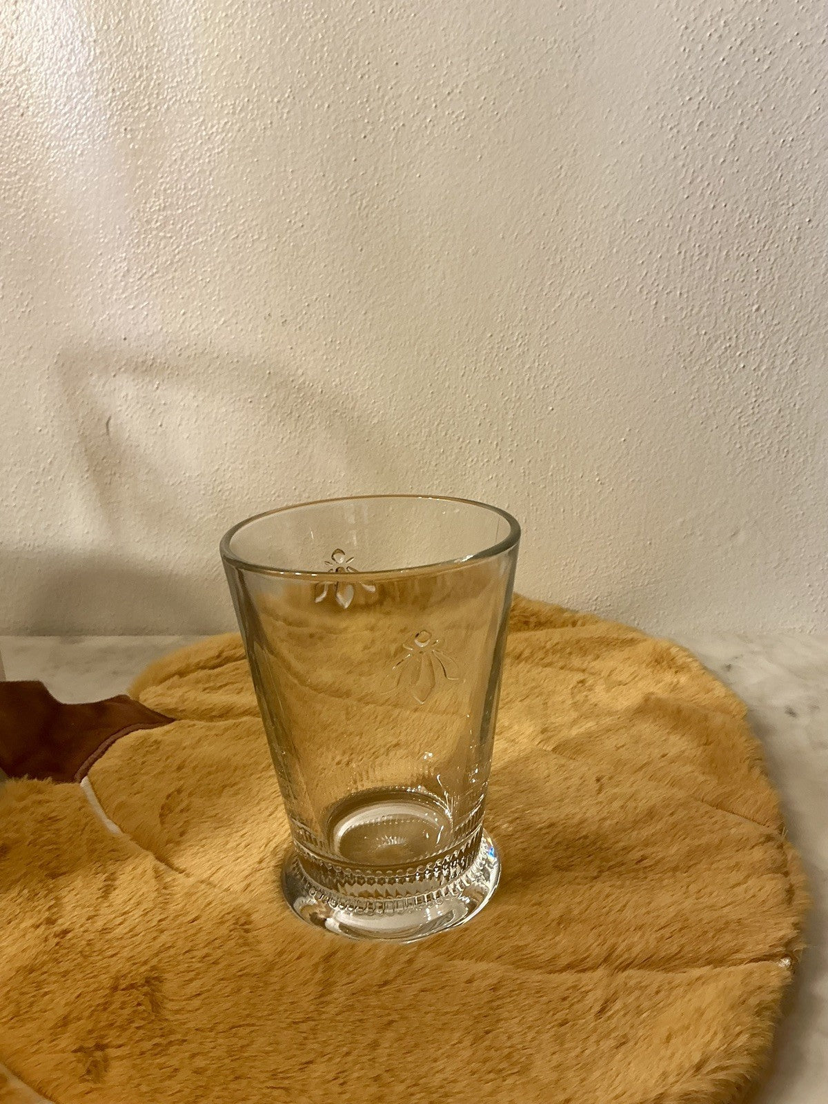 La Rochère Tumbler Bee Design Clear Glass 1 piece
