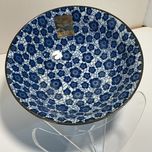 Japanese Rice Soup Bowls, 5.75 “Deep Porcelain Blue Umi Can You Made In Japan