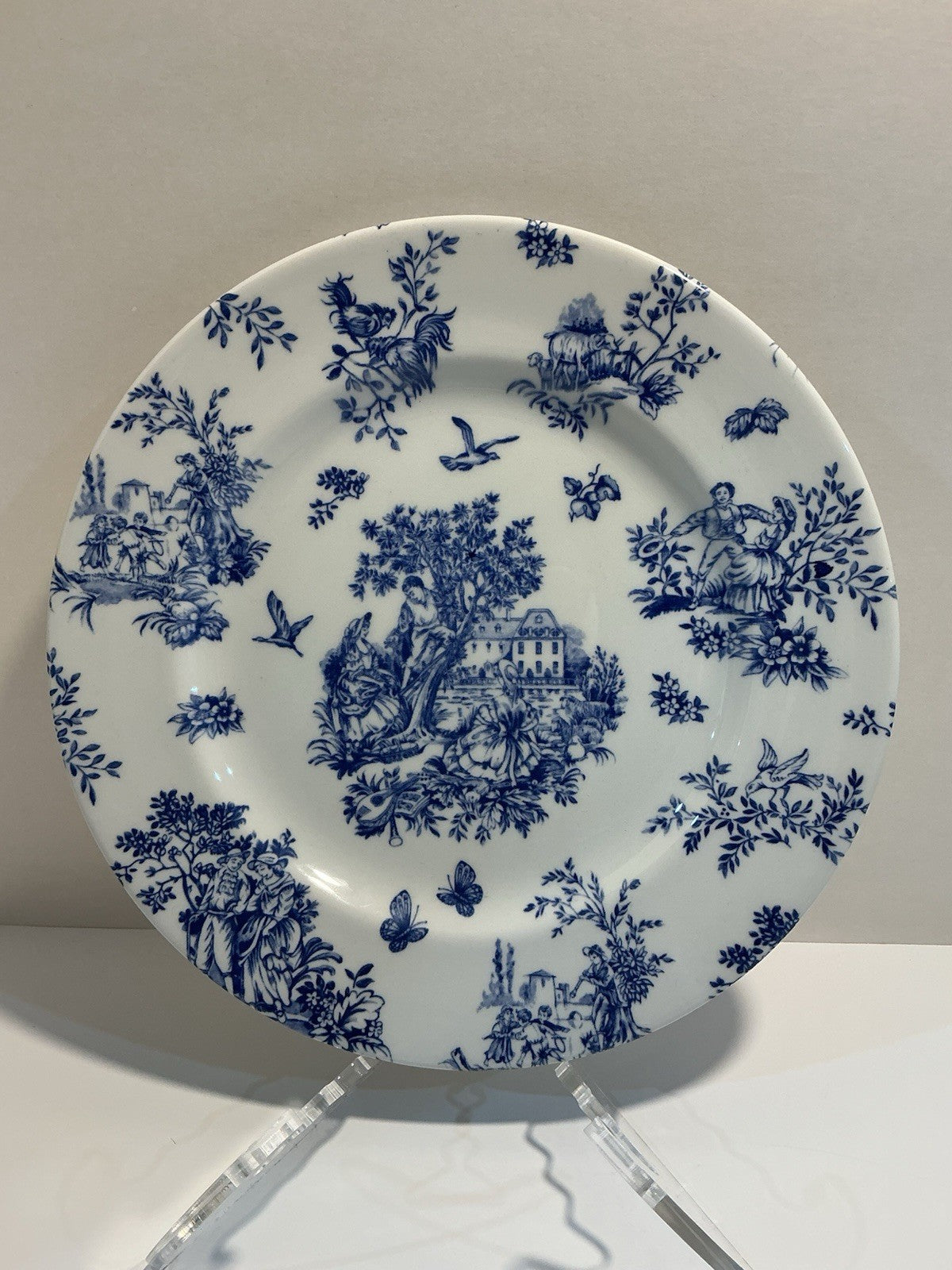 Queen’s Royal Wessex Churchill Toile de Jardin Dinner Plate 10.25”