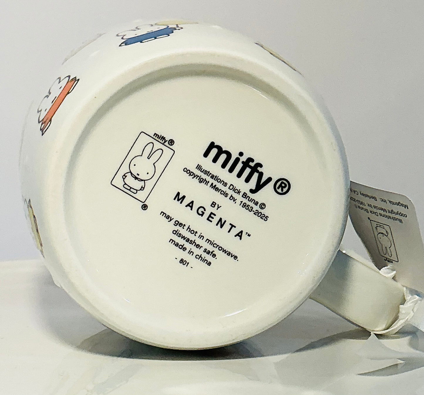 MIFFY by Magenta Orange interior w/ colorful bunny characters and balloons 18oz