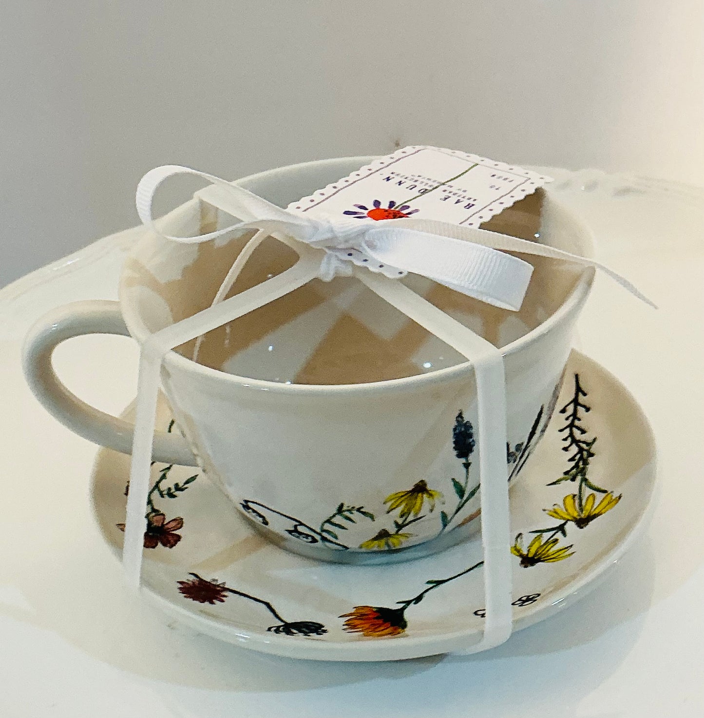 Rae Dunn Teacup w/ Saucer for Mother’s Day or Mom’s Birthday