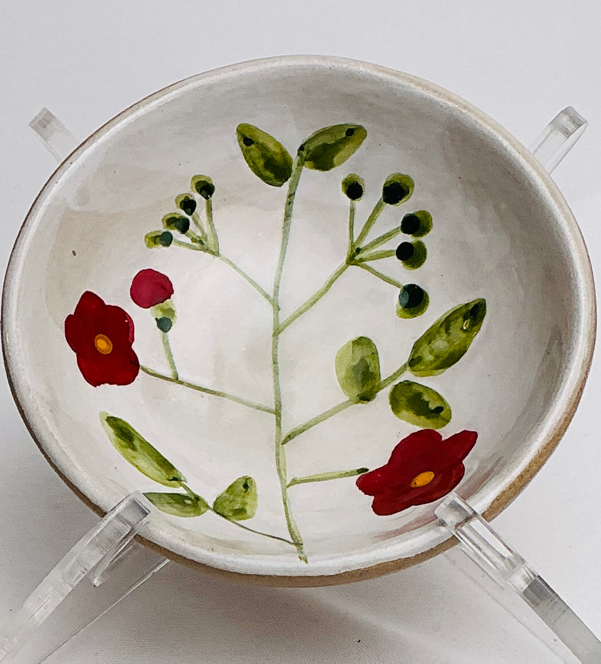 Potter’s Studio Vintage Set of 3 mini ceramics dish multi purpose, hand-painted