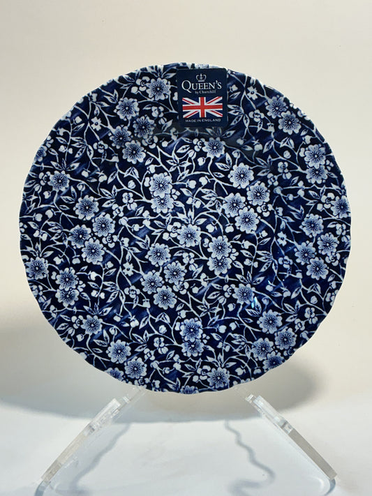 Queen’s Calico Blue Churchill Royal Wessex 8” Salad Plate Made in England