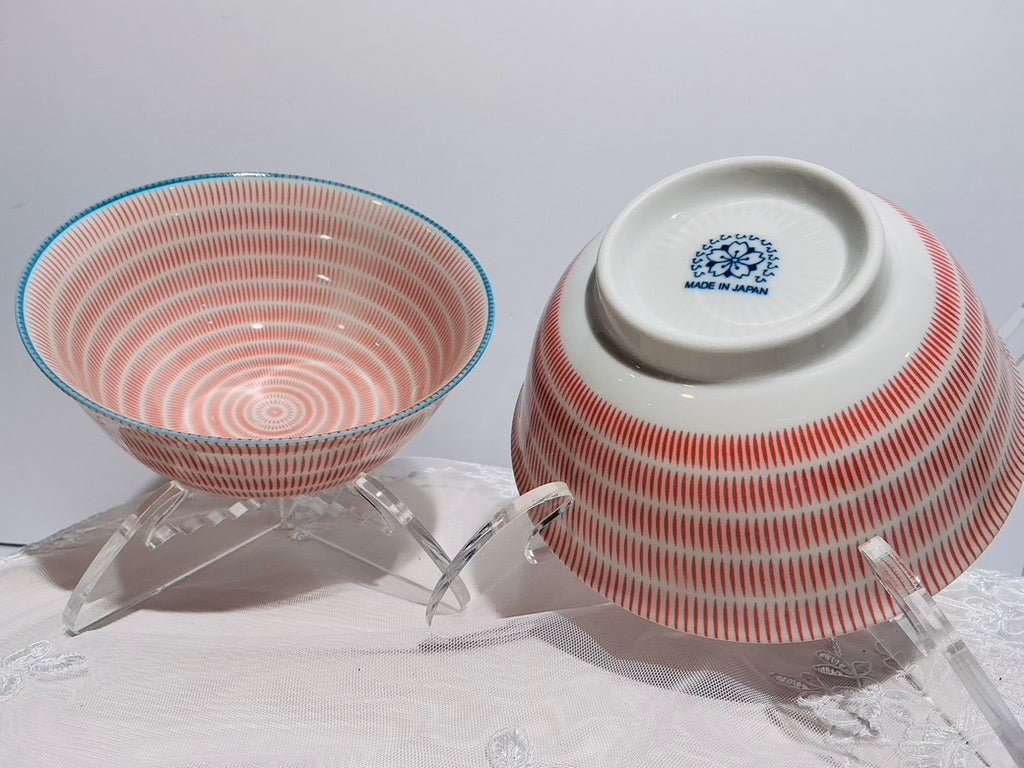 Jewel Japanese Ceramic Rice Bowl with Chopsticks | 6" | Made in Japan