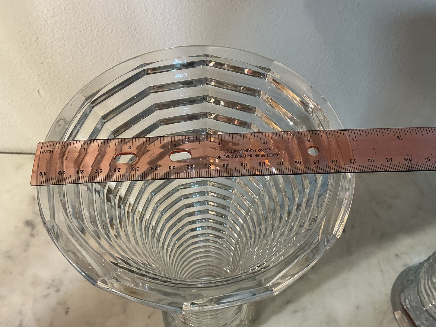 BOHEMIA CRYSTAL BLADE VASE 11.8’’