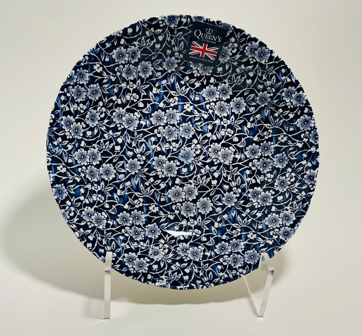 Queen’s Calico Blue Churchill Royal Wessex Pasta Bowl 9” Made in England