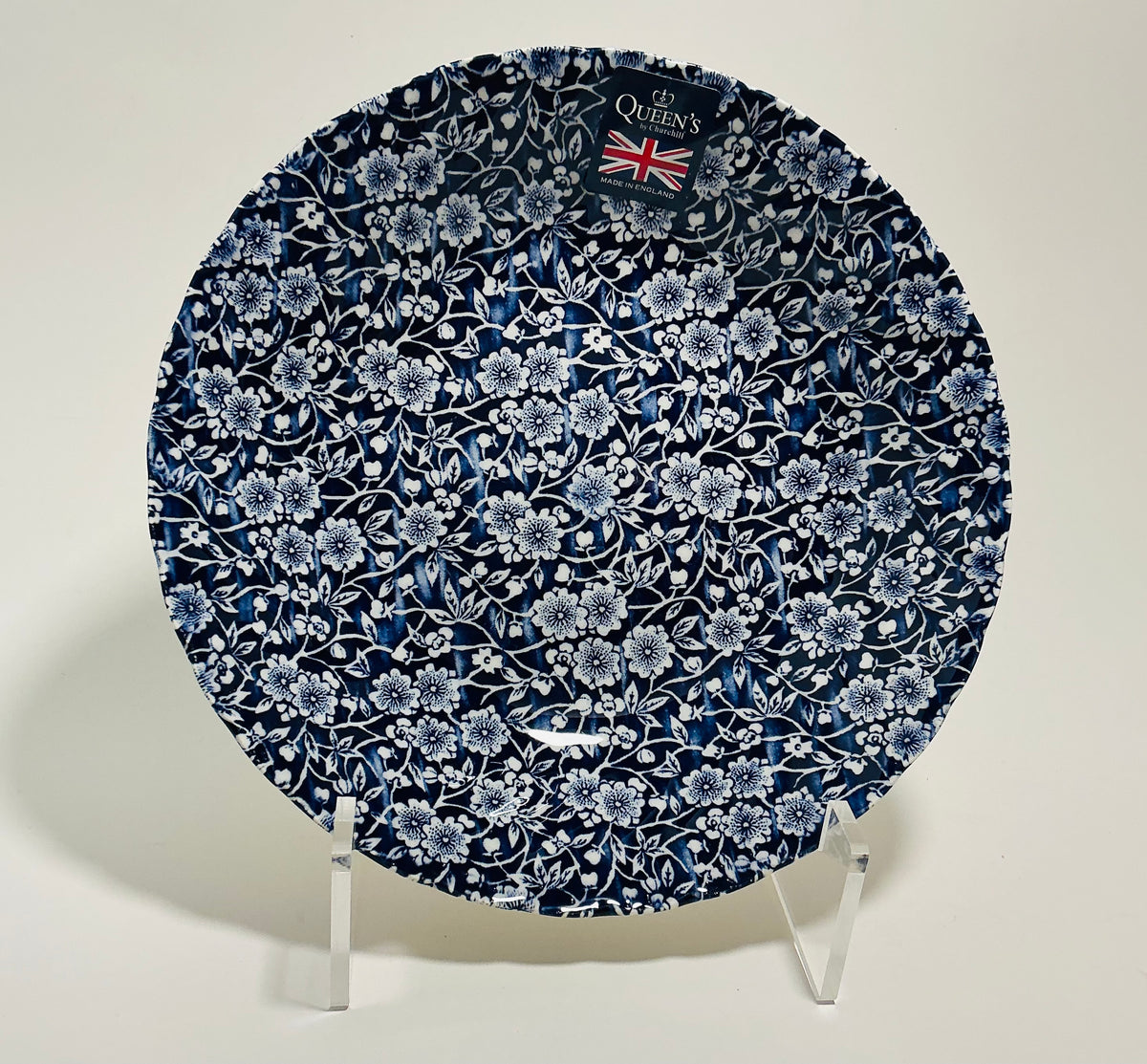 Queen’s Calico Blue Churchill Royal Wessex Pasta Bowl 9” Made in England