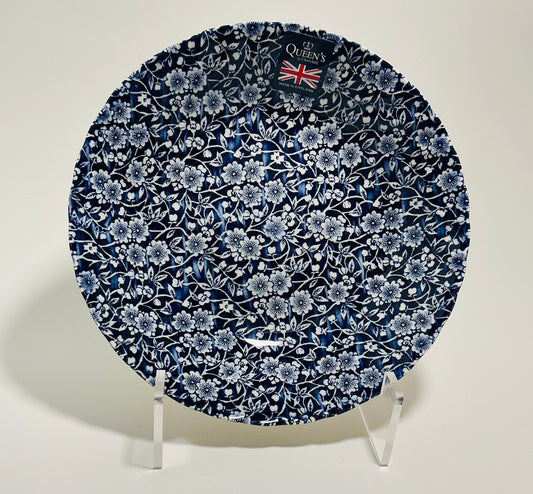 Queen’s Calico Blue Churchill Royal Wessex Pasta Bowl 9” Made in England