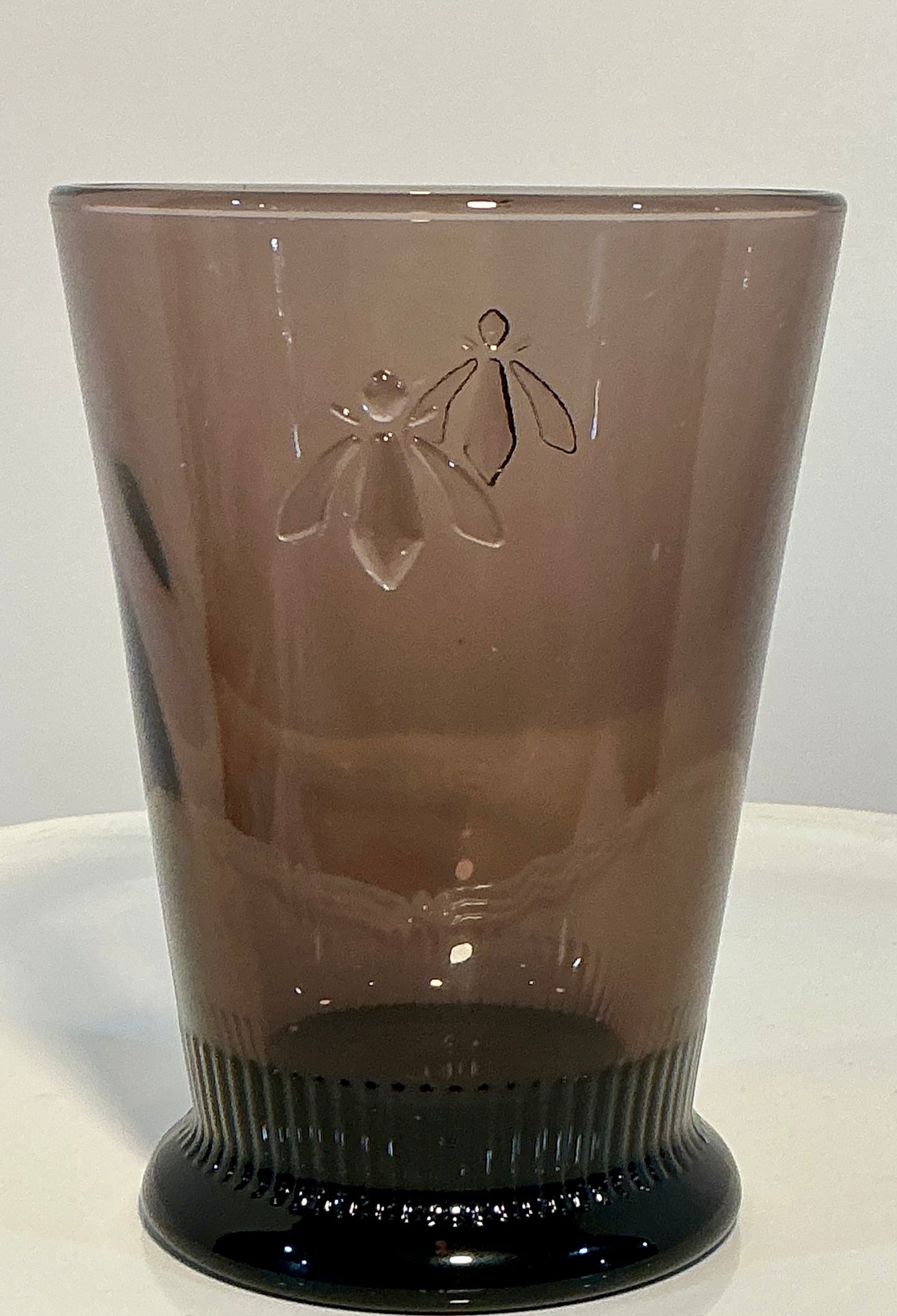 La rochère Bee Collection large Tumbler Aubergine Color, Made in France