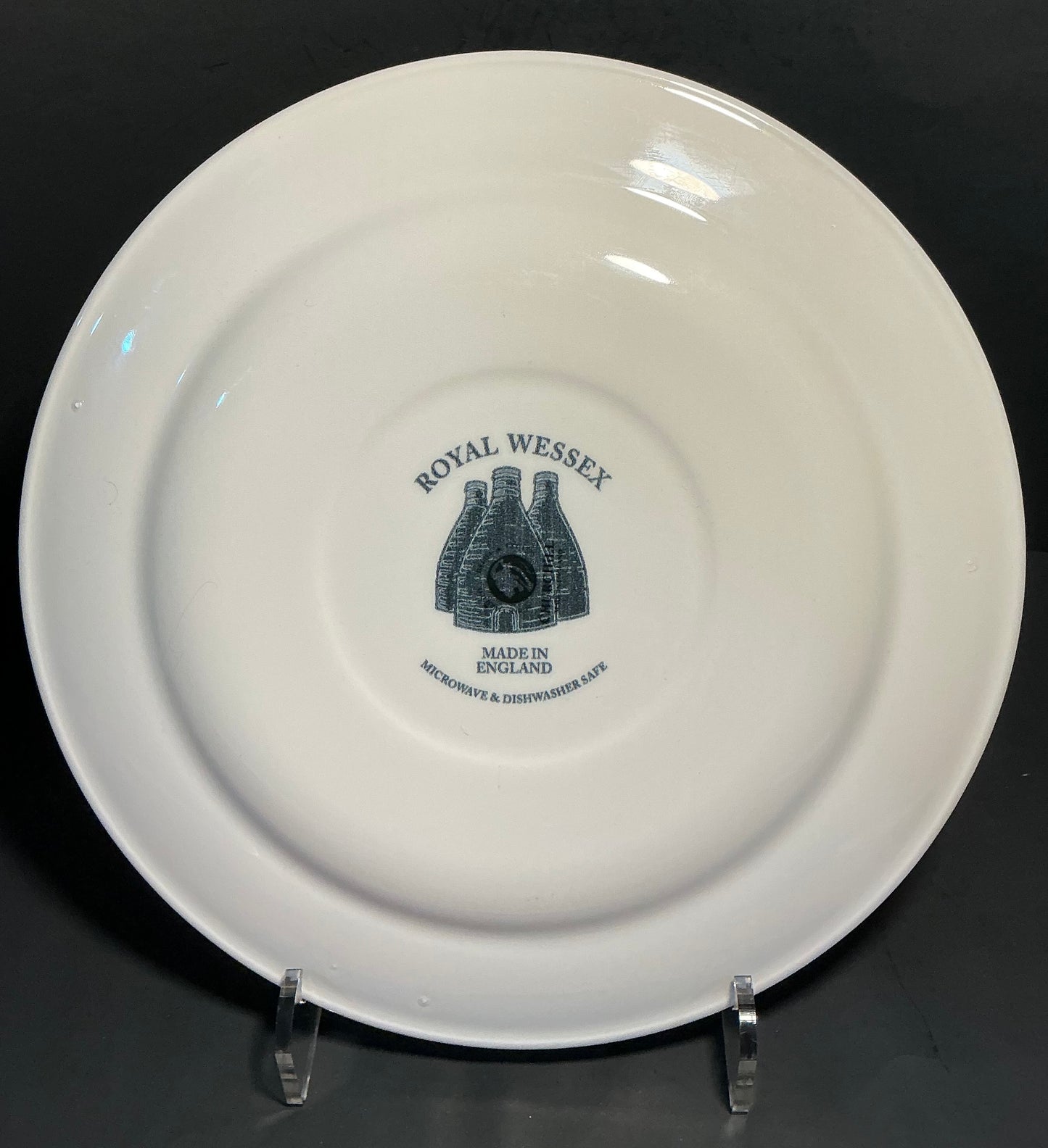 Royal Wessex Blue Peony Floral 11” Dinner Plate.Made in England (Attributed to Churchill)