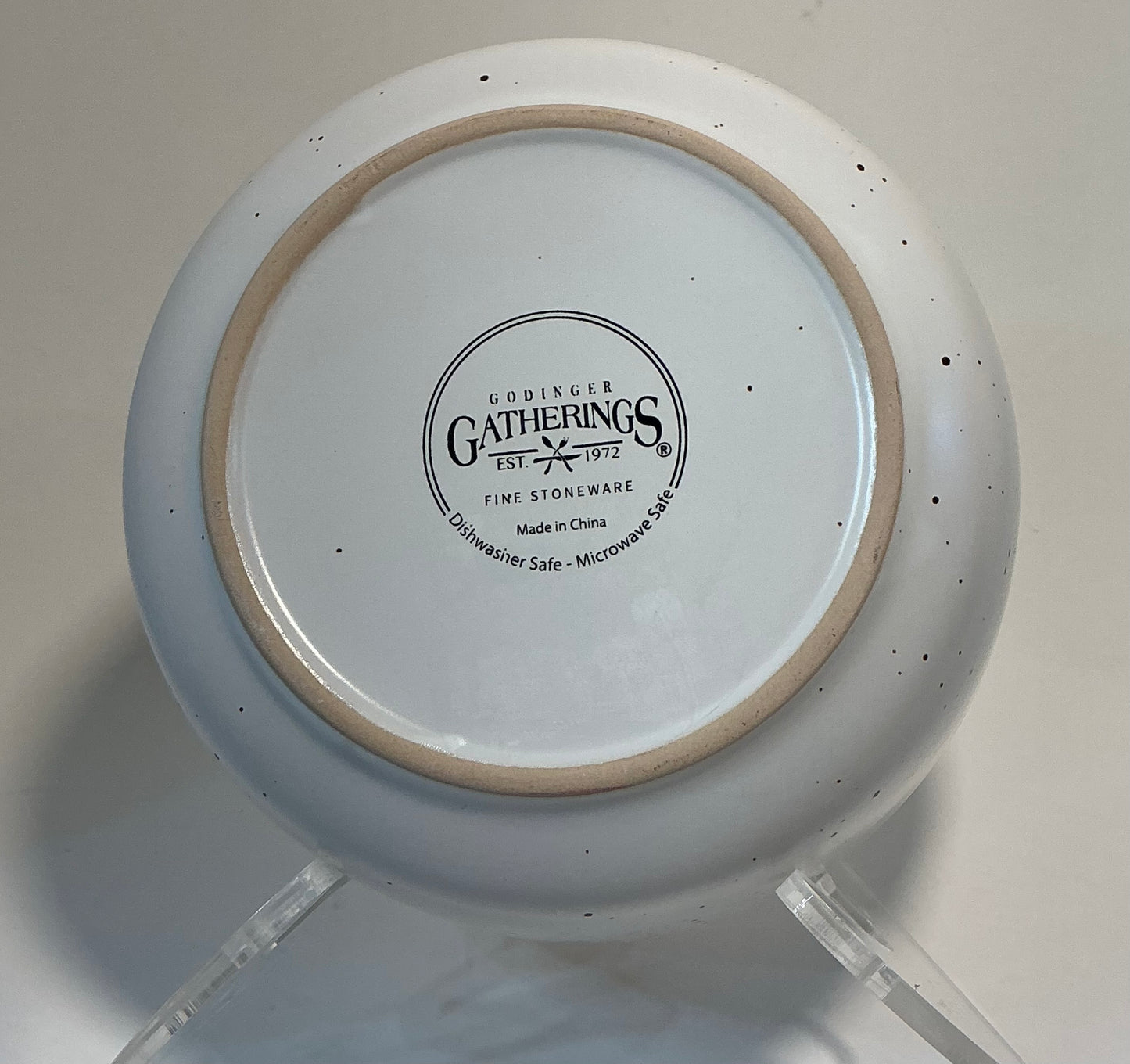 Godinger Gatherings Fire Stoneware Bowl 6”x2.5” Speckled