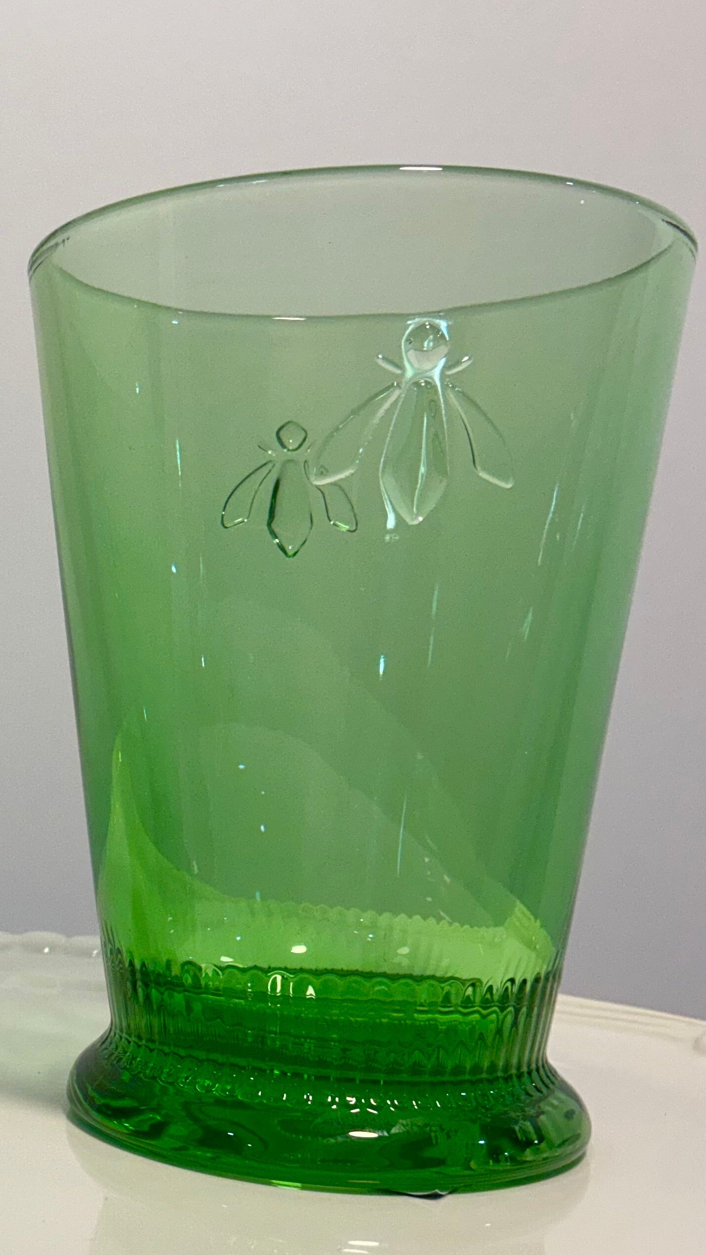 La Rochère Papillon (butterfly) Mint Green available in Wine OR Tumbler Made in France