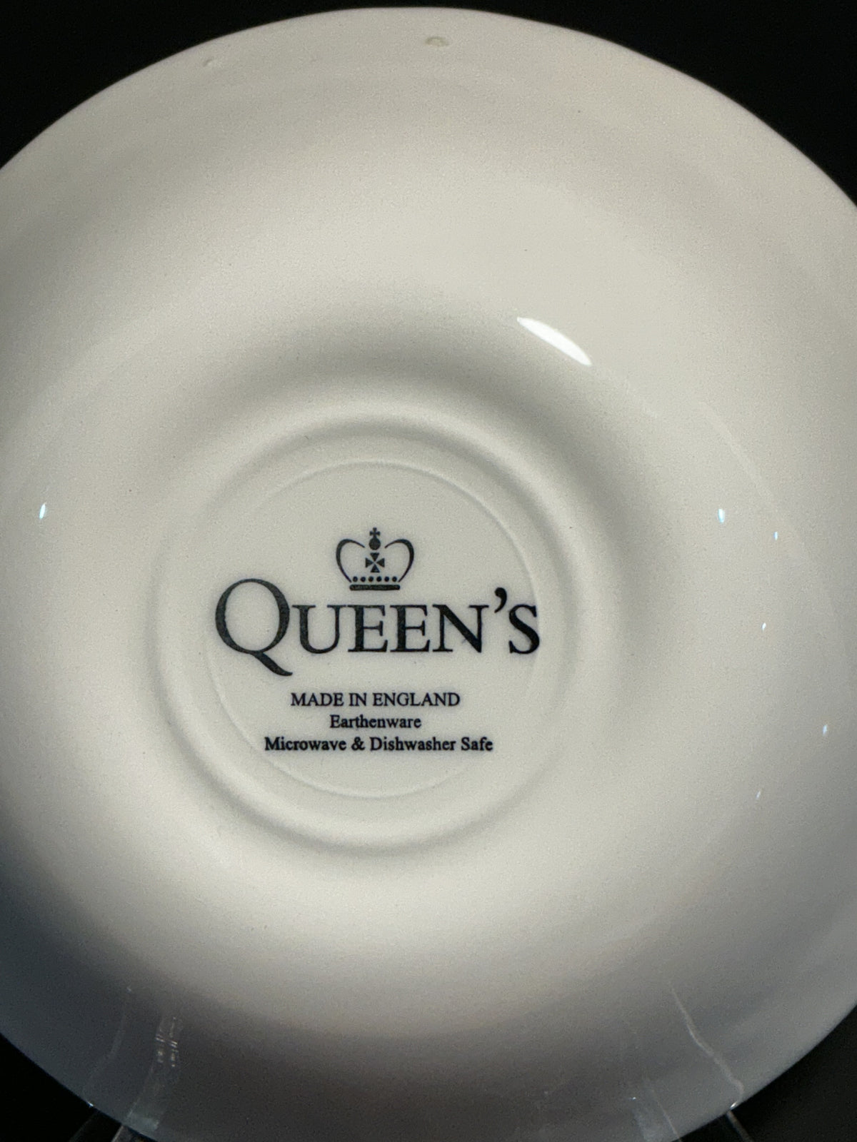Queen’s Finlandia by Myofin/Churchill in staffordshier England from the  Georgian collection  Blue & White Floral 9.5”x2.5” Serving Bowl