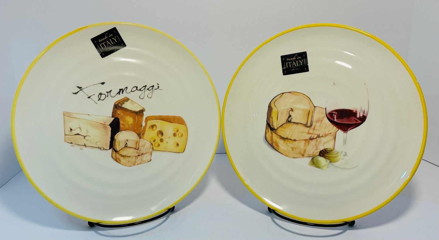 Ceramica Cuore Set of 2 Salad plates 9” Made in Italy