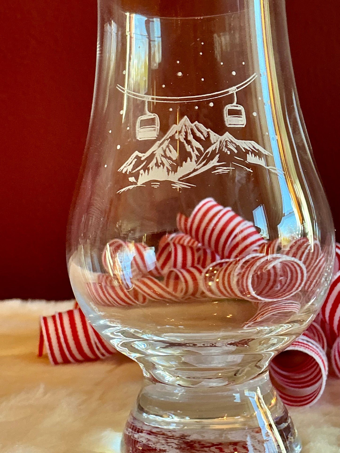 Set of 2 Glencairn Ski Lift Crystal Whisky Glasses