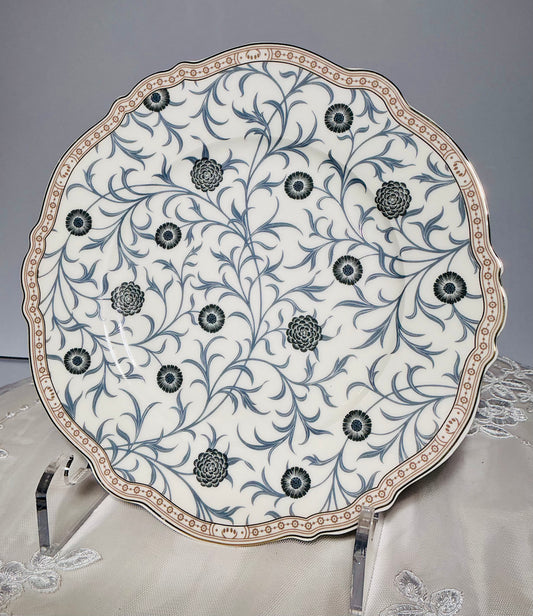 Morris & Co Premium Porcelain Salad Plate – Grey Floral | 8"