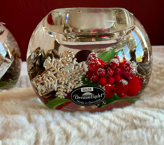 Gilde Dreamlight Candle Holder Made In Germany Set Of 2