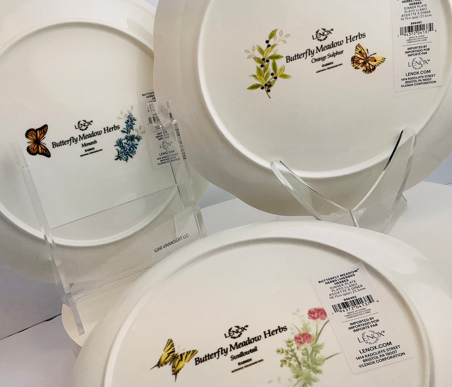 Lenox Butterfly Meadow Herbs Dinner Plate 10.75" – Choose Your Style