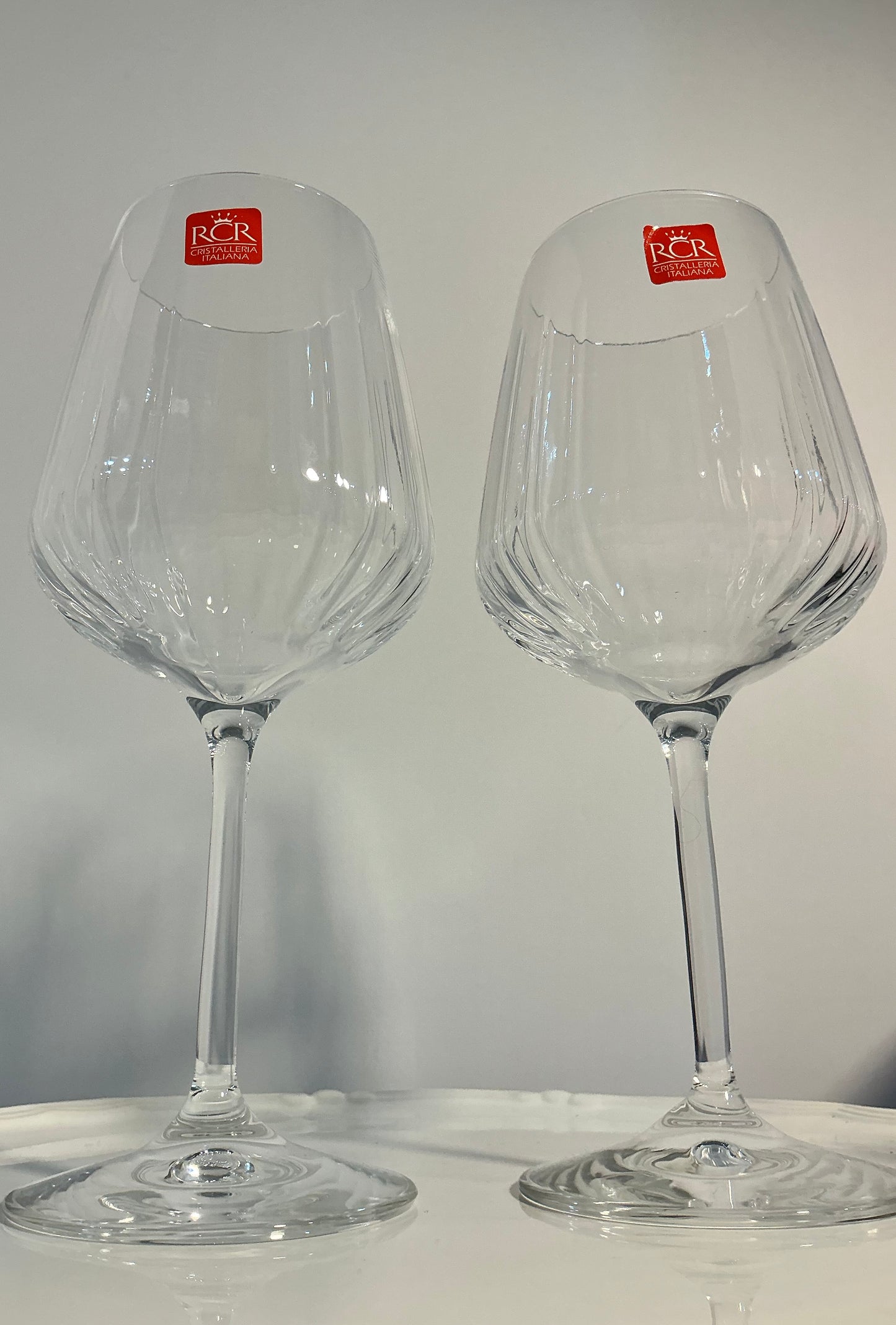 RCR Cristalleria Italian Spritz set of 2 glasses 16.57oz, lead free crystal glasses
