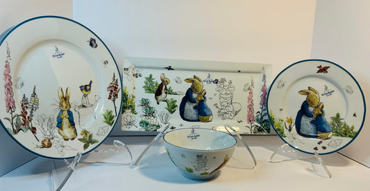 Beatrix Potter Peter Rabbit Zrike Dinnerware Set of 4 pcs.