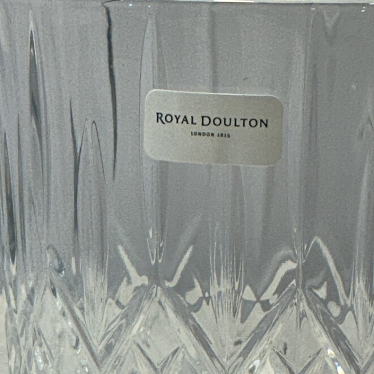 Royal Doulton Crystal Lowball Whiskey Tumblers, Set of 2