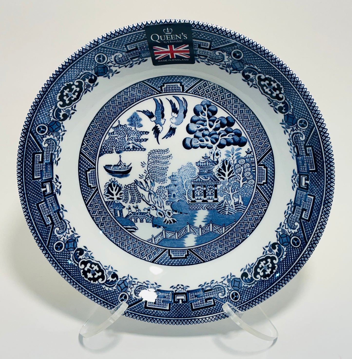Queen’s by Churchill Blue Willow Pattern 9” Bowl. Made in England