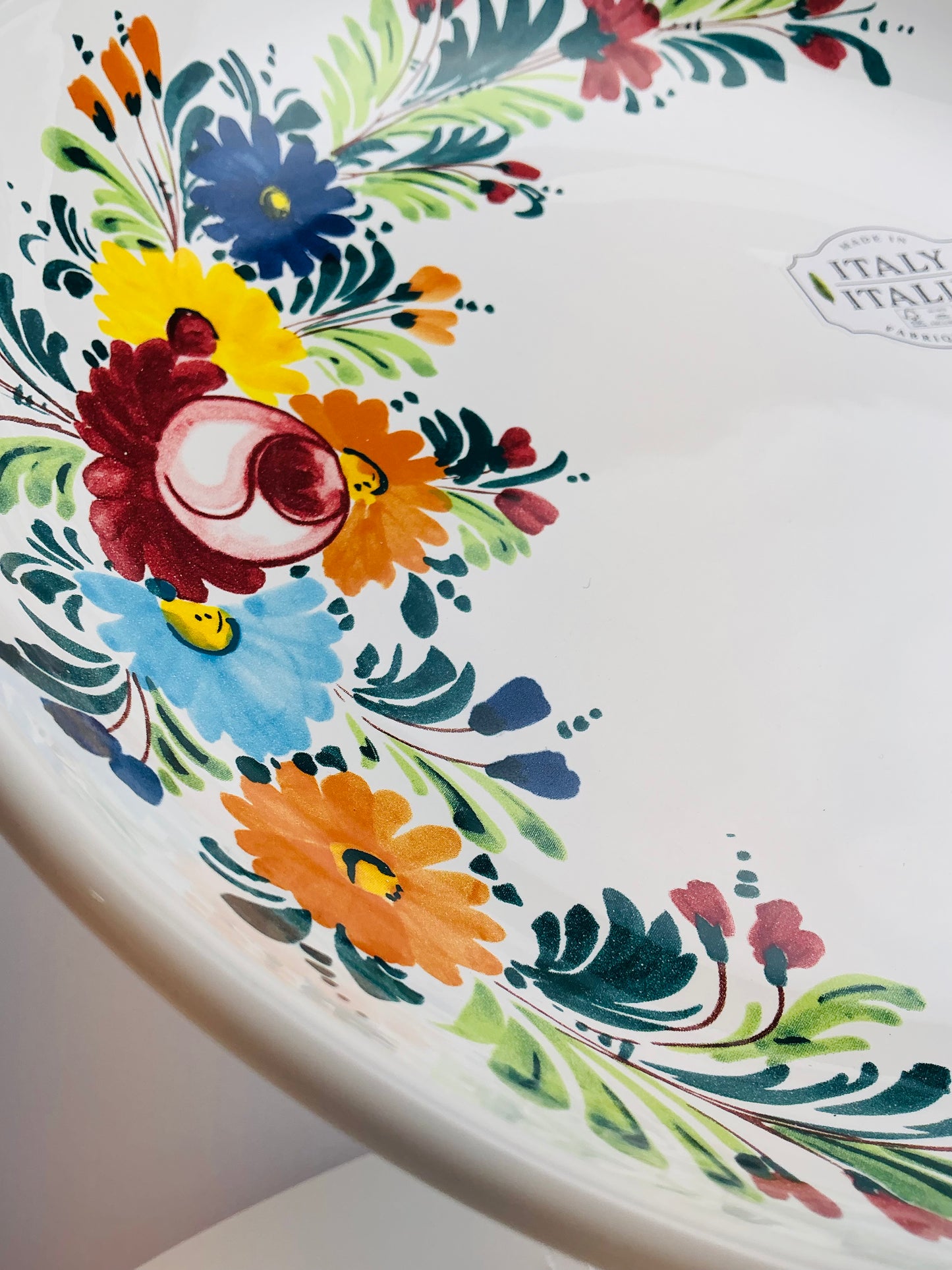 Nova Deruta Italian Hand Painted Ceramic Serving Bowl 12" – 3 Patterns – Made in Italy