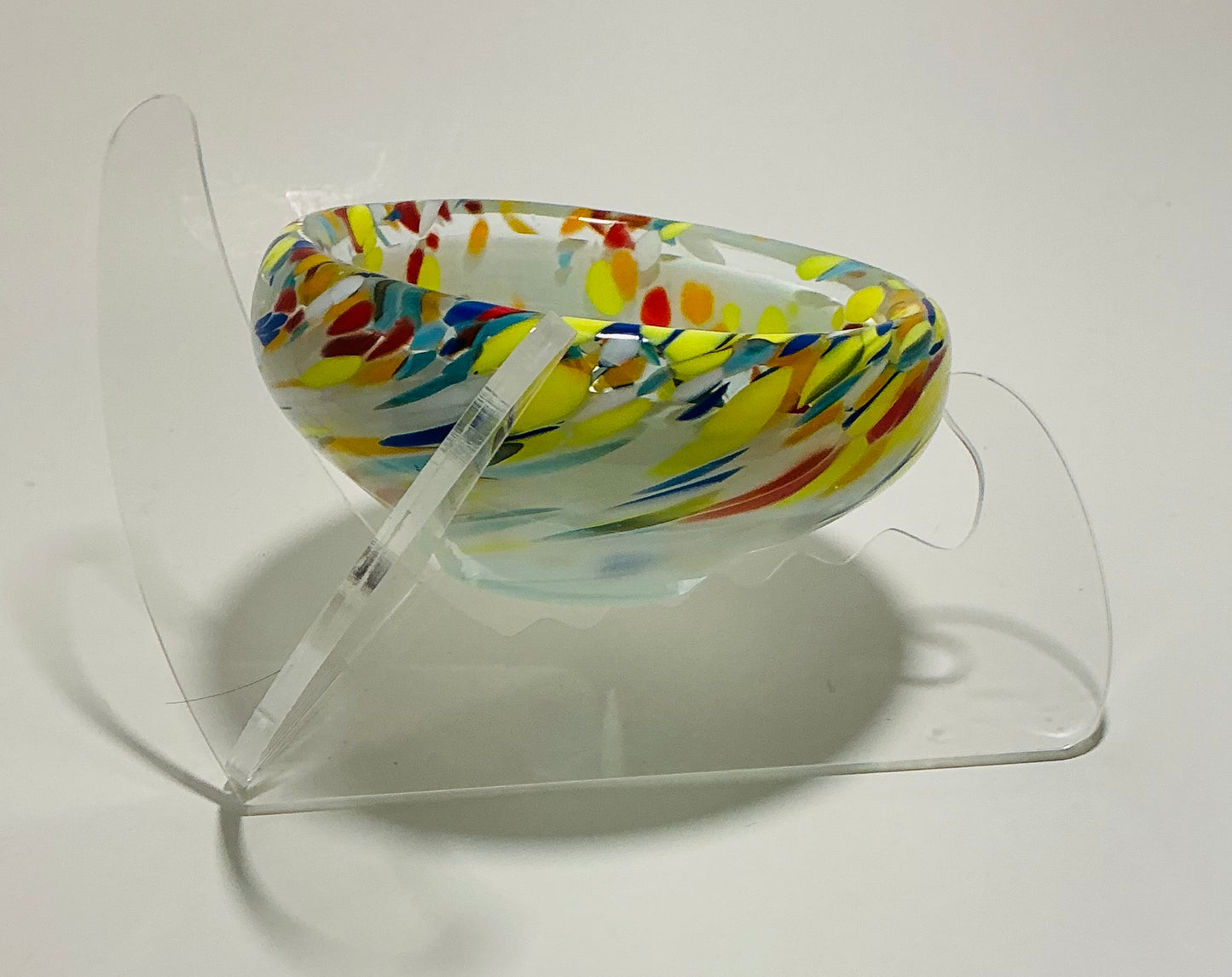 MURANO Style Candy or Key Bowl Nuova Cristalleria Arzanese hand blown in Italy