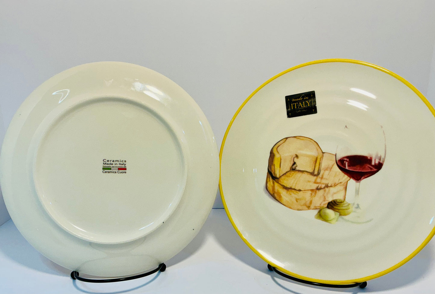 Ceramica Cuore Set of 2 Salad plates 9” Made in Italy
