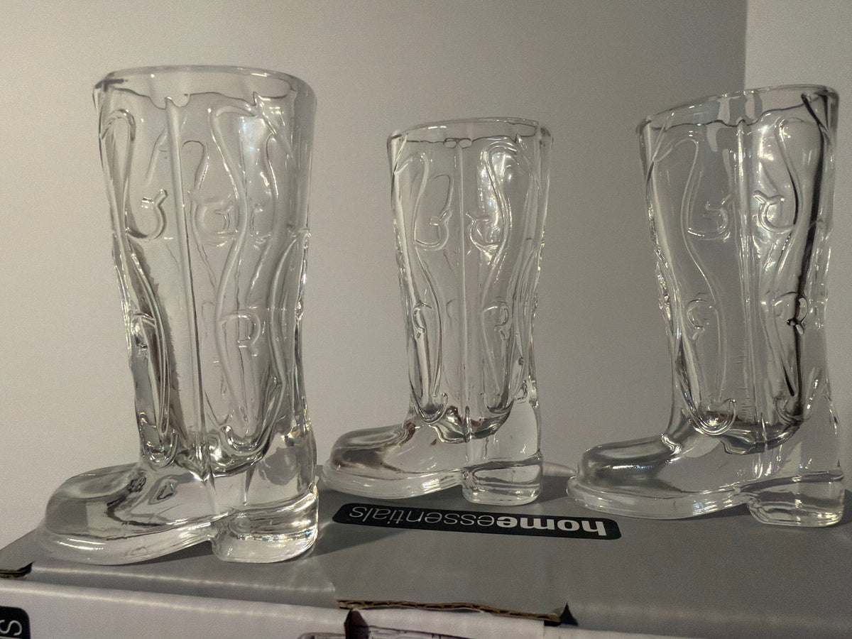 Cowboy/Cowgirl Boot Shot Glasses-choose your color