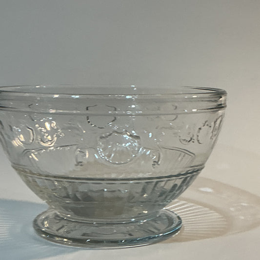 La Rochère Versailles baroque design clear bowl 20oz made in France inspired by the Palace of Versailles