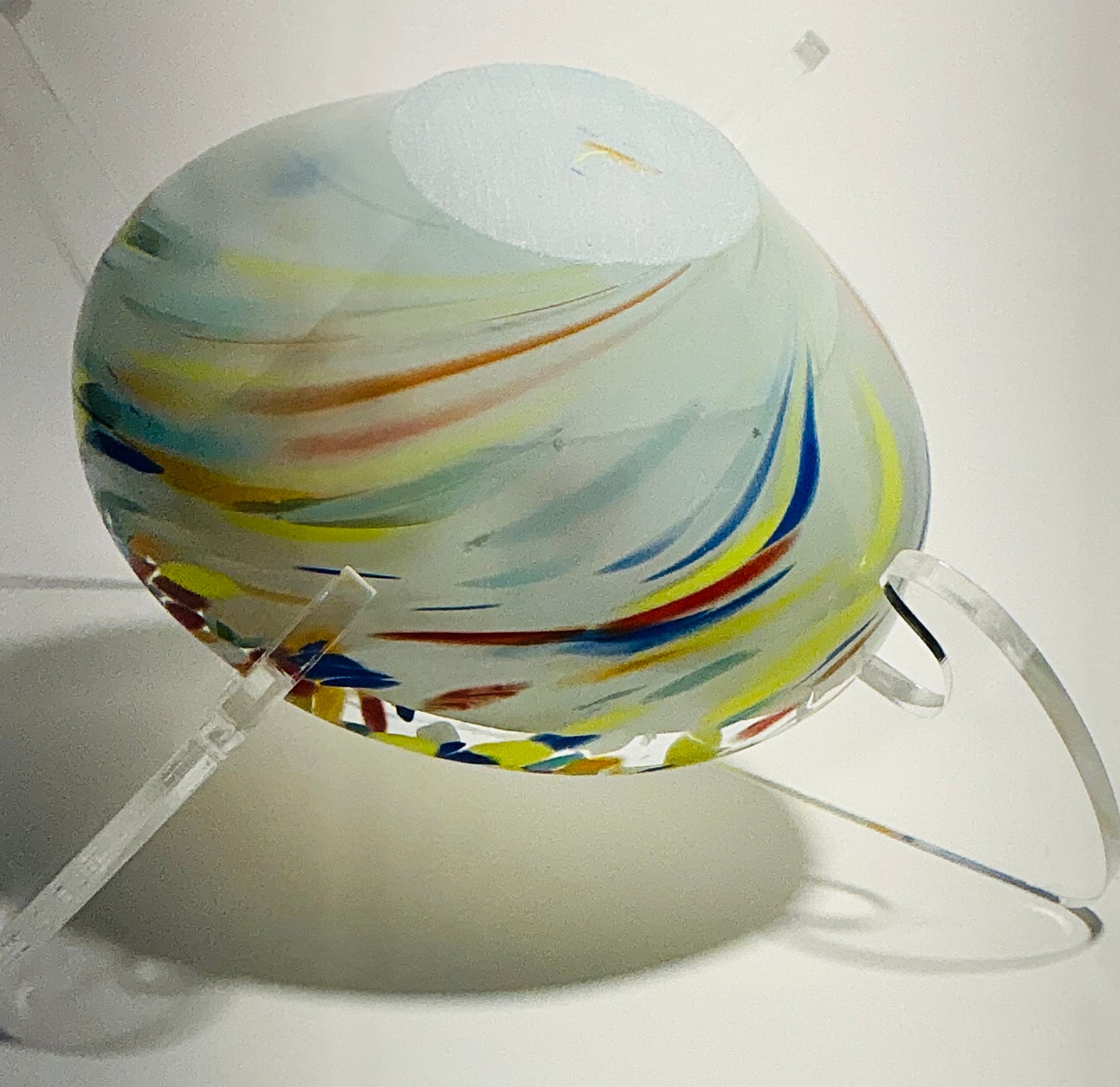 MURANO Style Candy or Key Bowl Nuova Cristalleria Arzanese hand blown in Italy