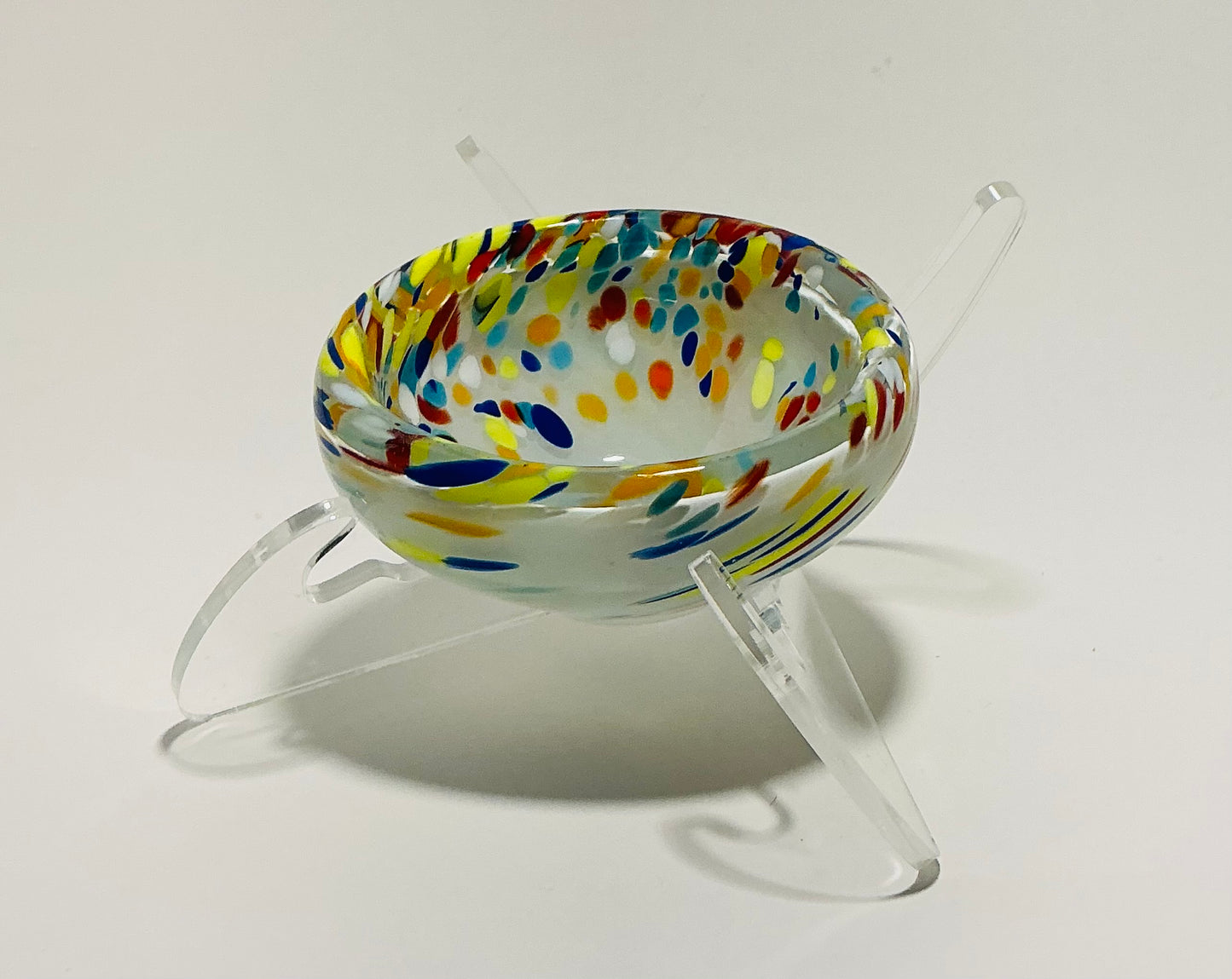 MURANO Style Candy or Key Bowl Nuova Cristalleria Arzanese hand blown in Italy