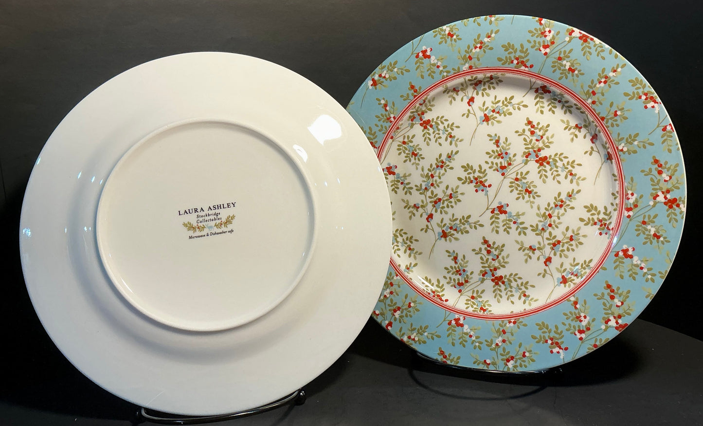 Laura Ashley set of 2 Side/Salad Plates 9” Stockbridge Collectibles