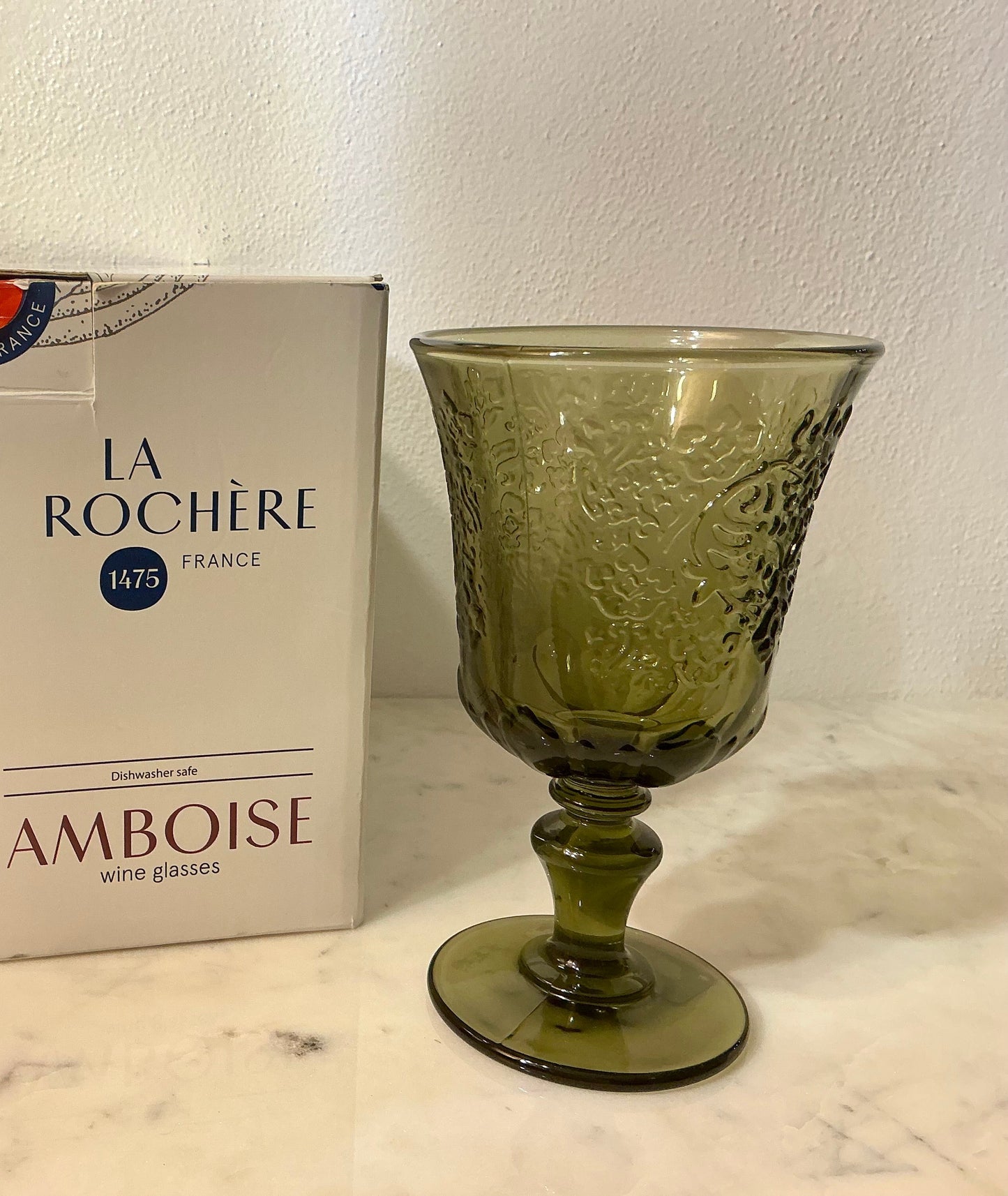 La Rochère Amboise 6 oz / Wine Glass Olive Green
